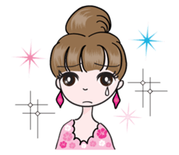 Big eye beauty sticker #14322300