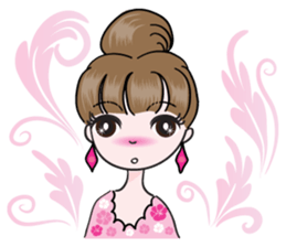 Big eye beauty sticker #14322301