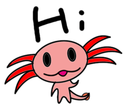 Crazy Axolotl sticker #14322742