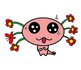 Crazy Axolotl sticker #14322744