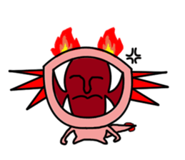 Crazy Axolotl sticker #14322746