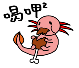 Crazy Axolotl sticker #14322758