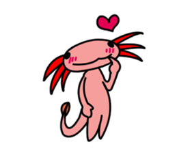 Crazy Axolotl sticker #14322763