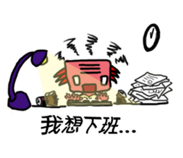 Crazy Axolotl sticker #14322769