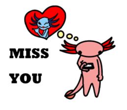 Crazy Axolotl sticker #14322770