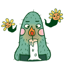 Cactus and Flower sticker #14323787