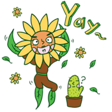 Cactus and Flower sticker #14323810