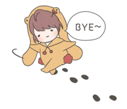 Jojo's friend-the yellow hat. sticker #14323991