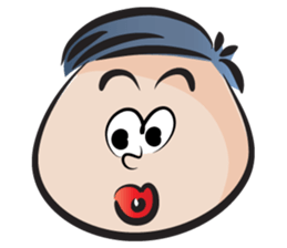 fat boy cute cute sticker #14324008