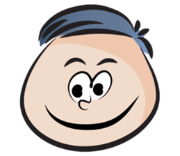 fat boy cute cute sticker #14324021