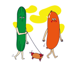 Qri Sausage couple sticker #14325138