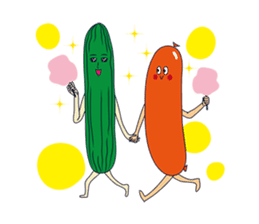 Qri Sausage couple sticker #14325141