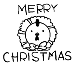 New Year & Christmas spend with Rooster sticker #14325826