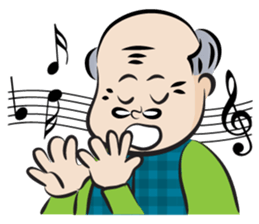 old man cute cute sticker #14326108