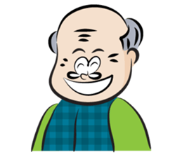 old man cute cute sticker #14326109