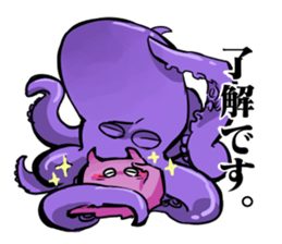 octopus opisthoteuthis depressa sticker #14326918