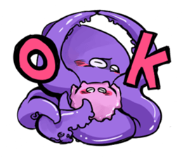 octopus opisthoteuthis depressa sticker #14326919