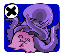octopus opisthoteuthis depressa sticker #14326921