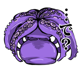 octopus opisthoteuthis depressa sticker #14326924