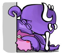 octopus opisthoteuthis depressa sticker #14326946
