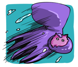 octopus opisthoteuthis depressa sticker #14326950