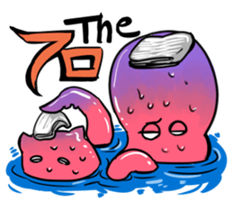 octopus opisthoteuthis depressa sticker #14326955