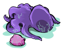 octopus opisthoteuthis depressa sticker #14326956