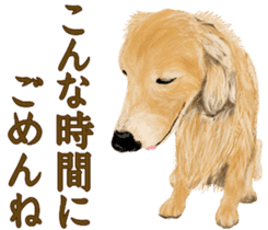 Friendly dog!Golden Retriever sticker #14329402
