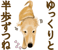 Friendly dog!Golden Retriever sticker #14329408