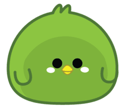 Green Chubby Chicken sticker #14329624