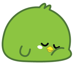 Green Chubby Chicken sticker #14329628