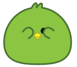 Green Chubby Chicken sticker #14329629