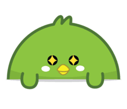 Green Chubby Chicken sticker #14329634