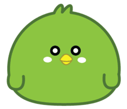 Green Chubby Chicken sticker #14329635