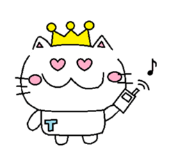 Cat Tiara sticker #14330124