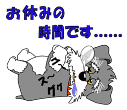 A lively Miniature Schnauzer sticker #14330691