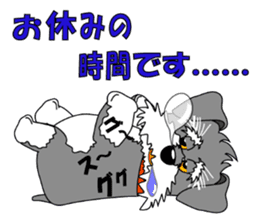 A lively Miniature Schnauzer sticker #14330691