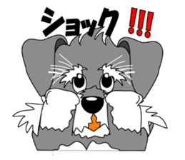 A lively Miniature Schnauzer sticker #14330700