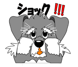 A lively Miniature Schnauzer sticker #14330700