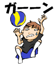 Volleyball boy 2 sticker #14331421