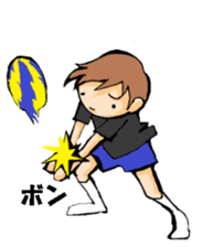 Volleyball boy 2 sticker #14331423