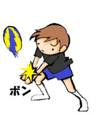 Volleyball boy 2 sticker #14331423