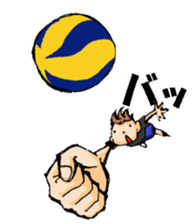 Volleyball boy 2 sticker #14331426