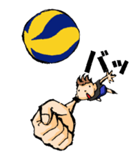 Volleyball boy 2 sticker #14331426