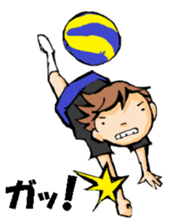 Volleyball boy 2 sticker #14331435