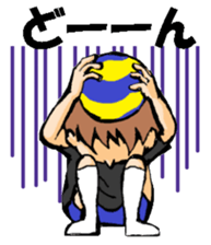 Volleyball boy 2 sticker #14331440