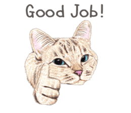 Nala and White Coffee Cat (English) sticker #14331487