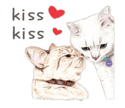Nala and White Coffee Cat (English) sticker #14331489