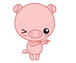 Little Pig Big Heart sticker #14333223