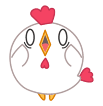 cute fat chicken sticker #14333530